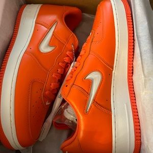 Brand new orange Air Force ones